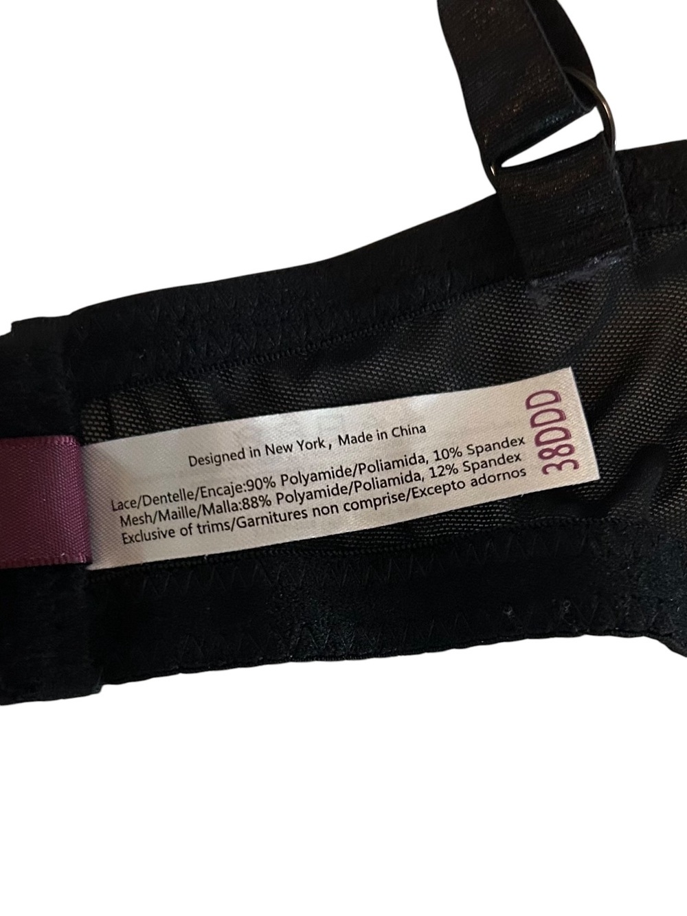 NWT Adore Me Kaia Unlined Bra Women’s SZ 38DDD in Black - Picture 7 of 7